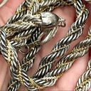 Twisted Silver and gold tone  necklace Photo 6