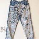 Topshop - Hayden Distressed Sequin Boyfriend jeans Photo 2