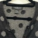 August Silk  Heritage Black w/Gold Polka Dots Cardigan- Size Large Photo 4