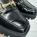 Open Edit  Loafer Women 8 Black Patent Dark Academia Preppy Y2K Buckle Horse Bit Photo 3