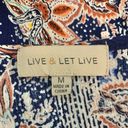 Live and let live Women's  blue floral flutter sleeve top Photo 6