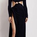 Meshki  Navy Christina Backless‎ Wrap Dress Size L NWT Photo 0