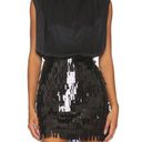 Amanda Uprichard  Simran Sequin Mini Dress Black XS Cocktail Flapper Flawed DIY Photo 0