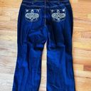 Lane Bryant NEW NWT  Mid Rise Boot Cut 24 Embellished Dark Wash Regular Photo 1