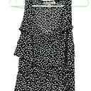 Danny & Nicole  size small black with‎ white polka dots sleeveless tiered dress Photo 2