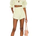 Majorelle Thalia Top in Lemon Cream Size Large Puff Sleeve Eyelet Smocked Photo 3