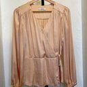 Ro & De Silky soft, blush coke faux wrap top Photo 0