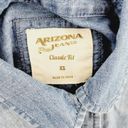 Arizona Jeans Arizona Jean Womens 100% Cotton Chambray Denim Long Sleeve Button Down Size XS Photo 2