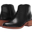 Kork-Ease  Casper Black Leather Block Heel Ankle Boots Women’s Size 10M Photo 0