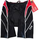 Tyr. Women Competitor Triathlon Bicycle Short 8" - Black Red - Size XS - $76 Photo 0