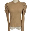 Tuckernuck  Pomander Place Puff Sleeve Pearl Sweater in Camel Photo 3