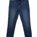 Max Studio  Womens Jeans Sz 10 Blue Indigo Dark Wash High Rise Skinny Photo 0