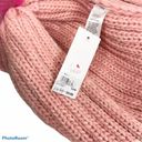 BP  pink chunky knit Pom Pom acrylic scarf nwt Photo 6