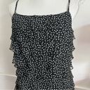 Talbots  • Vintage Black Polka Dot Ruffle Mini Dress Photo 3