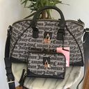 Juicy Couture Satchel black and beige purse bag Photo 6