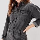 American Eagle  Denim Long-Sleeve Dress Grey Photo 0