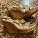 Jessica Simpson Gold cork wedges  Photo 2