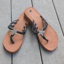 Fashion Bug NWOT  Sparkle Star Fish Foam Wedge Flip Flops Photo 0