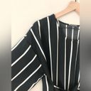 West Kei  Julianne Tie Front Blouse in Black and White Stripe - Size M Photo 1