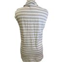 Tommy Bahama  Beige Stripe Linen Cap Sleeve Top Size L Photo 1