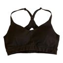 Zella  Black Cutout Back Racerback Removable Pads Padded Sports Bra Size XS Photo 0