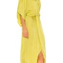 Young Fabulous and Broke NWT  YFB Siren Maxi in Zest Yellow Satin Hi-Lo Dress S Photo 5