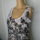 Cache  Cheetah Print Floral Beaded Tank Top Scoop Neck Animal Sparkly Rhinestones Photo 1