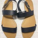 J.Crew  Pebbled Leather Slingback Flat Sandals Size 8 1/2 Photo 0