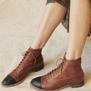 The Great 💕💕 The Cap Toe Boxcar Boot ~ Hickory Brown/Black 10 NWT Photo 0