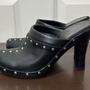 Fioni  Black Studded Heel Clog Size 9.5 Photo 0