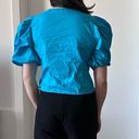 Hello Molly Vine & Love tie front puff sleeve poplin blouse Photo 3