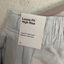 Nike  Air Women's High-Waisted Corduroy Fleece Pants size Medium ice blue NWT Photo 4