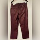 Maurice's NWT  High Rise Slim Straight Ankle Pants Size 12 Red/brown color Photo 5