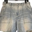 Pilcro NWT,  Super High Rise Oversized Bermuda Shorts with Fringe Hem, Sz 29 Photo 2