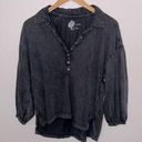 Pilcro  popover sun washed boho peasant blouse S Photo 0