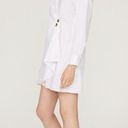 Tanya Taylor  Winnie White Long Sleeve Poplin Wrap Shirt Mini Dress Size 6 Photo 1