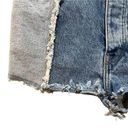 LF  Carmar Titania Spliced Frayed Denim Shorts High Waisted Blue Size 28 Photo 3