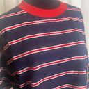 Abound NWT Navy/Red Bold Striped Long Sleeve  Tee Photo 1