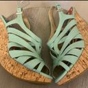 X-Appeal Teal Wedges Size 6.5 Photo 2