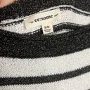 ee:some Black & White Striped Knit Crewneck Sweater Photo 4