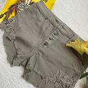 Mossimo Denim Y2k Mossimo embroidered lace distressed hem high rise shorts Photo 7