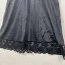 JC Penny Vintage  Fantasia Nightgown Black Satin Lace Trim Size 36 (M) Union Made Photo 4