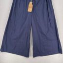 Krass&co Creative  Op Wide Leg Pants Womens XL Blue Patti Pleated Pull On Ankle Casual Photo 2