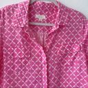 Charter Club 100% Linen XLARGE Buttons Down Top Blouse pink Shorts Sleeve  NEW Photo 1