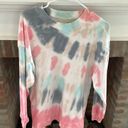 American Eagle  Jegging Fit XS Oversized Tie Dye Summer Sweatshirt Photo 1