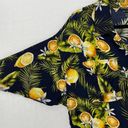 Alberto Makali  Limon Print Blouse Womens Size Small Button Front Viscose Novelty Photo 3