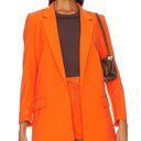 ALLSAINTS  Aleida Tri Oversized Boxy Blazer Vivid Orange Size 4 80s Designer NEW Photo 0