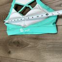 The Bar Chestee x Bella Kandace Halter Sports Bra Mint Green Size 8 Photo 5