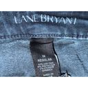 Lane Bryant  Women's Size 18 Blue Tapered Leg Dark Wash Cotton Blend Stretch Jean Photo 2