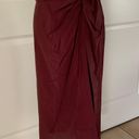 Rag and Bone  Amber twist-front silk crepe de chine midi skirt Photo 4